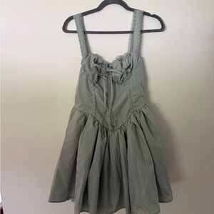 Women’s Sage Green Sleeveless Summer Dress